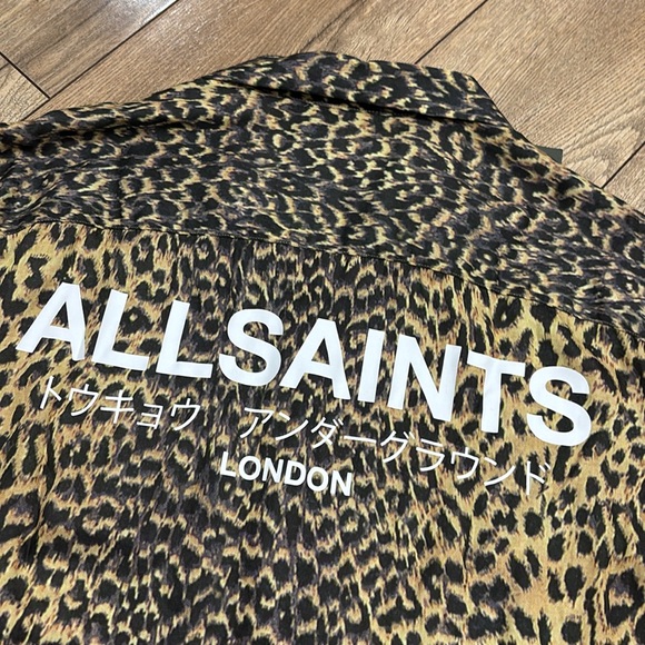 NWT ALLSAINTS Fuji Shirt in Meadow Yellow - Picture 6 of 8